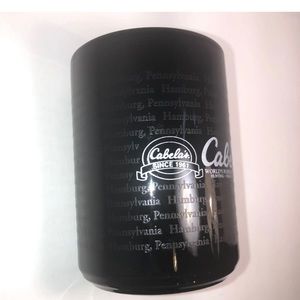 Cabela's Coffee Mug 14 Ounces  Hamburg  Pennsylvania. Black